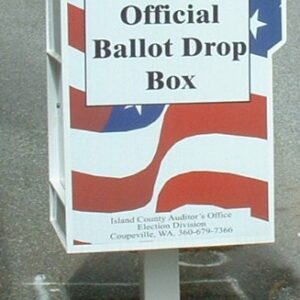 Ballot drop box used in Island County elections