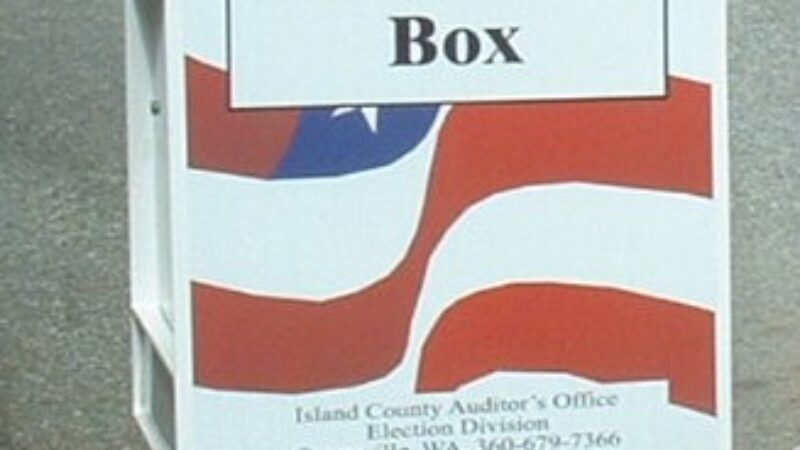 Ballot drop box used in Island County elections