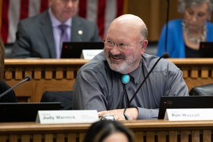 State Sen. Ron Muzzall (R-Oak Harbor) in committee